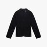 Navyfarbener Gefitteter 2 Knopf Shirt Blazer von Majestic Filatures - Shirts MAJESTIC
