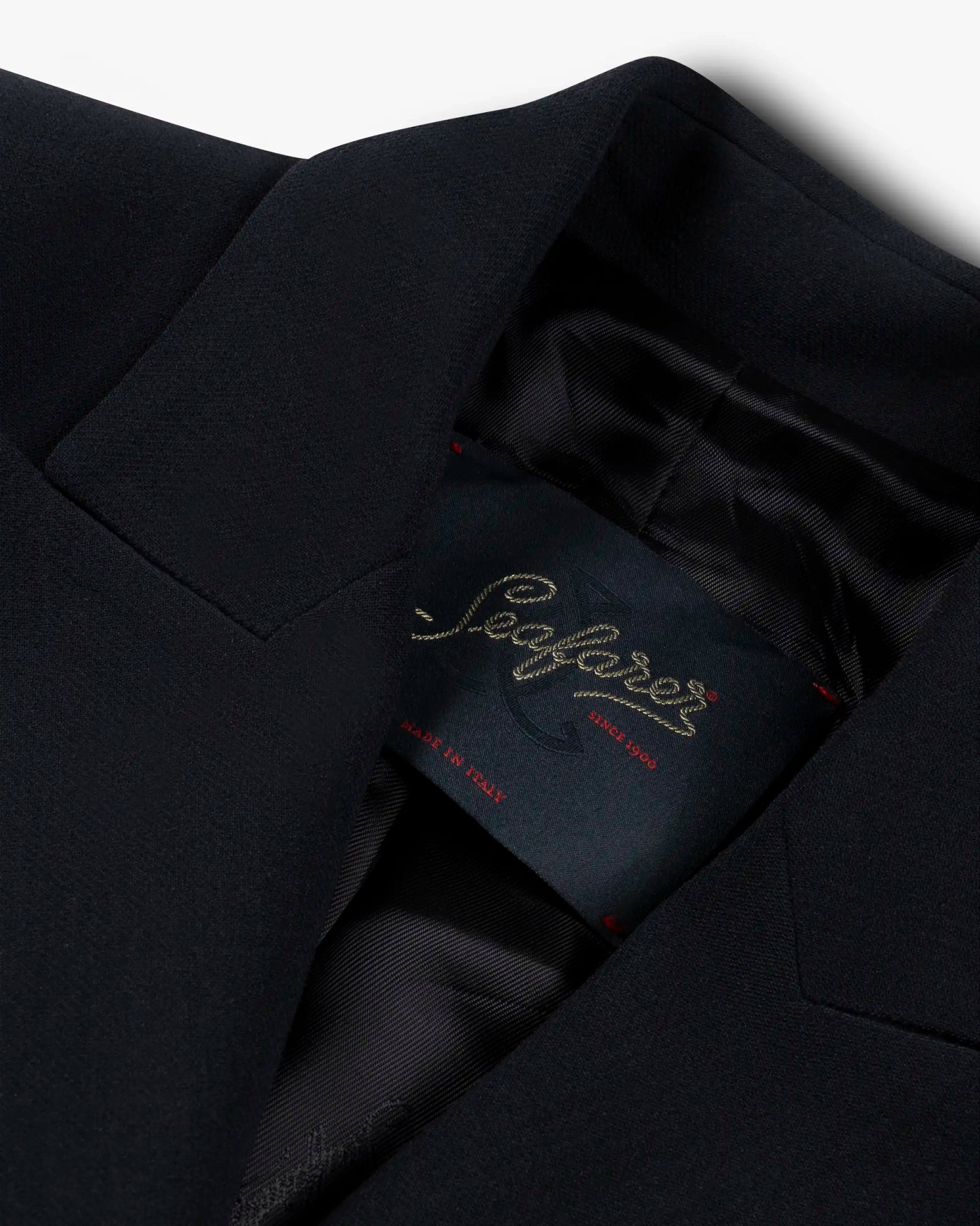 Navyfarbener Woll Stretch Crepe Club Blazer von Seafarer - Blazers SEAFARER