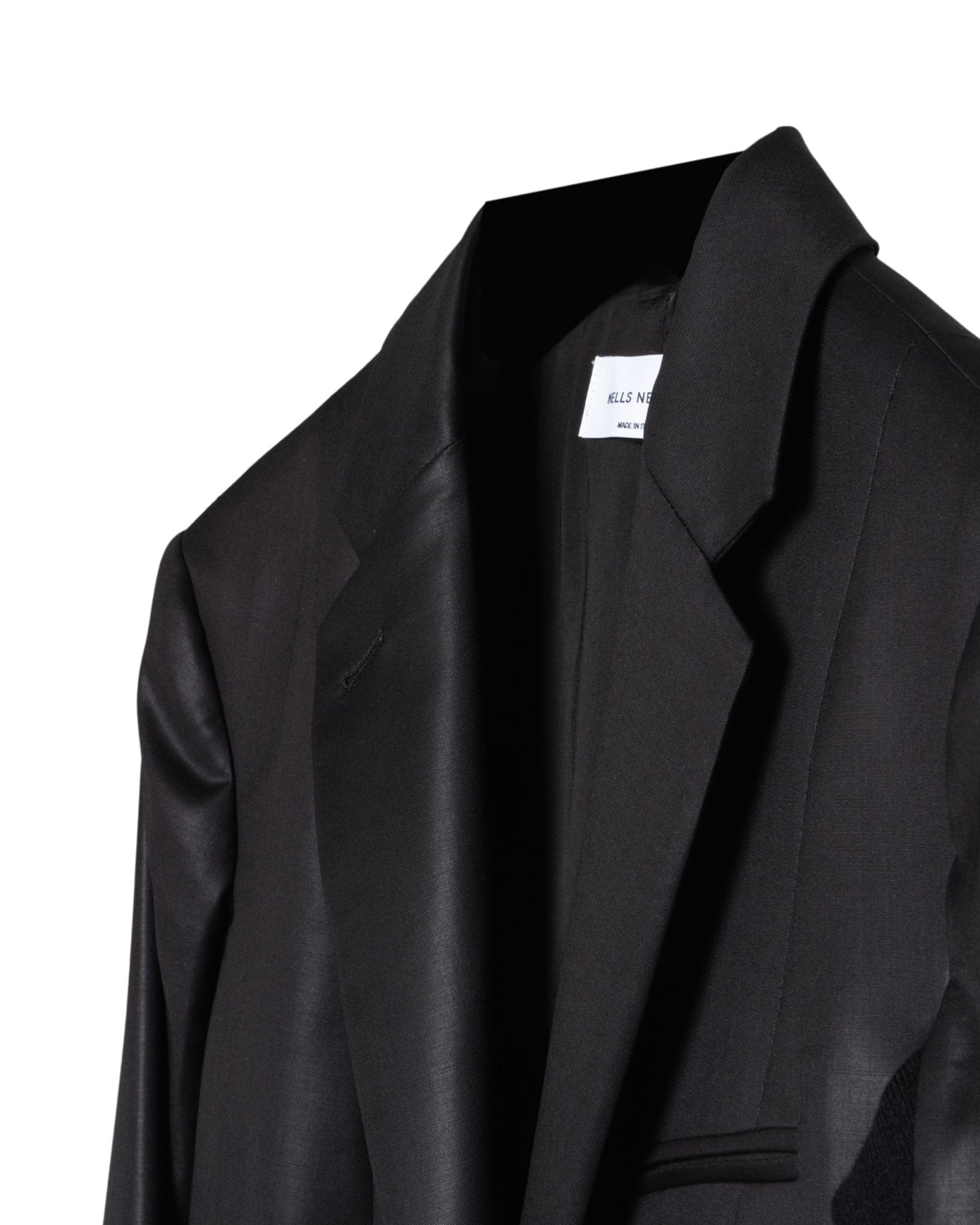 NELLS NELSON | SLIM 2 BUTTON BLAZER WITH KNIT PANEL - Blazers NELLS NELSON