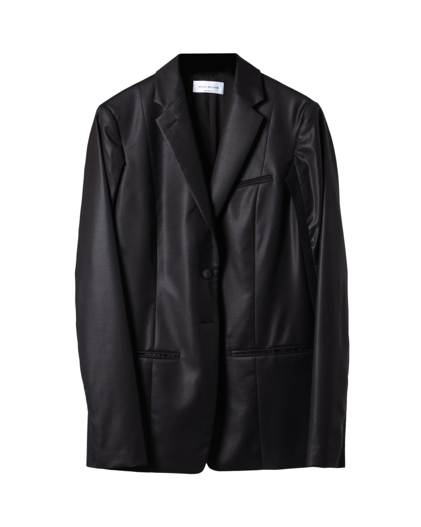 NELLS NELSON | SLIM 2 BUTTON BLAZER WITH KNIT PANEL - Blazers NELLS NELSON