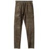 NOVE | SUEDE STRETCH LEATHER CARGO PANTS - Trousers NOVE