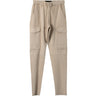 NOVE | SUEDE STRETCH LEATHER CARGO PANTS - Trousers NOVE
