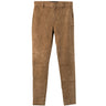 NOVE | SUEDE STRETCH LEATHER CHINO - Trousers NOVE