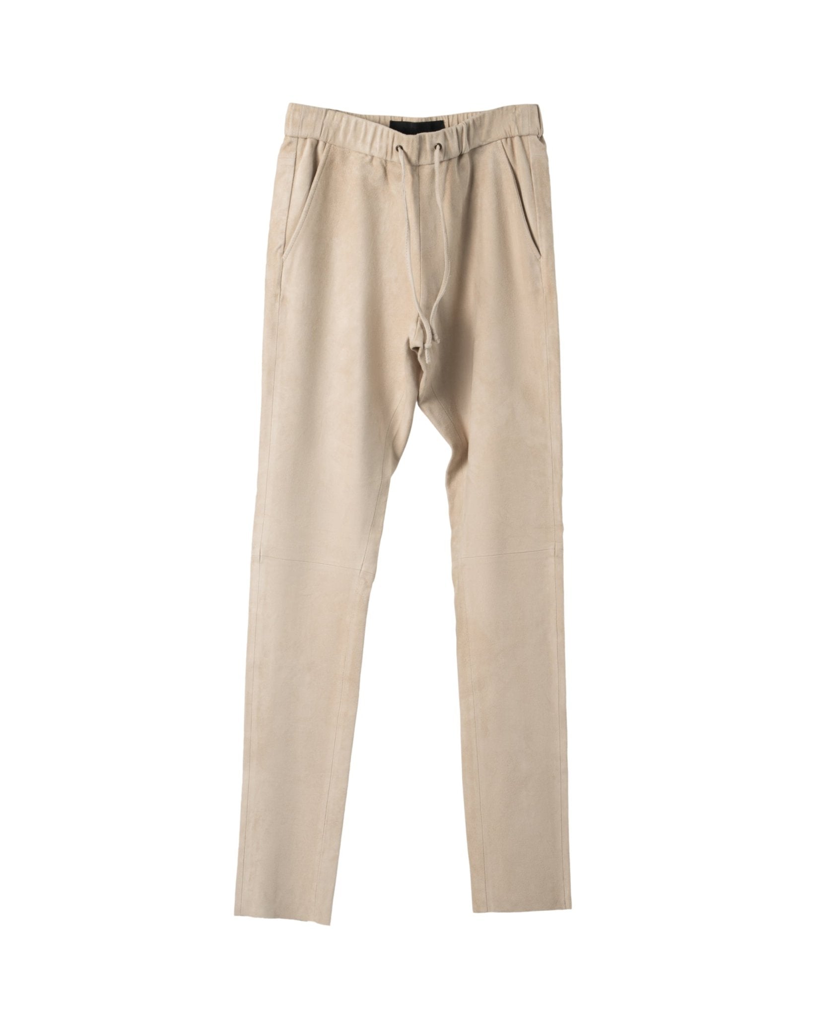 NOVE | SUEDE STRETCH LEATHER JOGG PANTS - Trousers NOVE