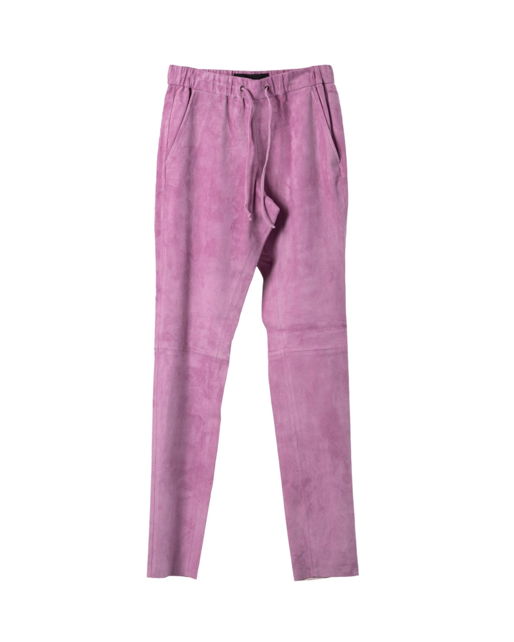 NOVE | SUEDE STRETCH LEATHER JOGG PANTS - Trousers NOVE