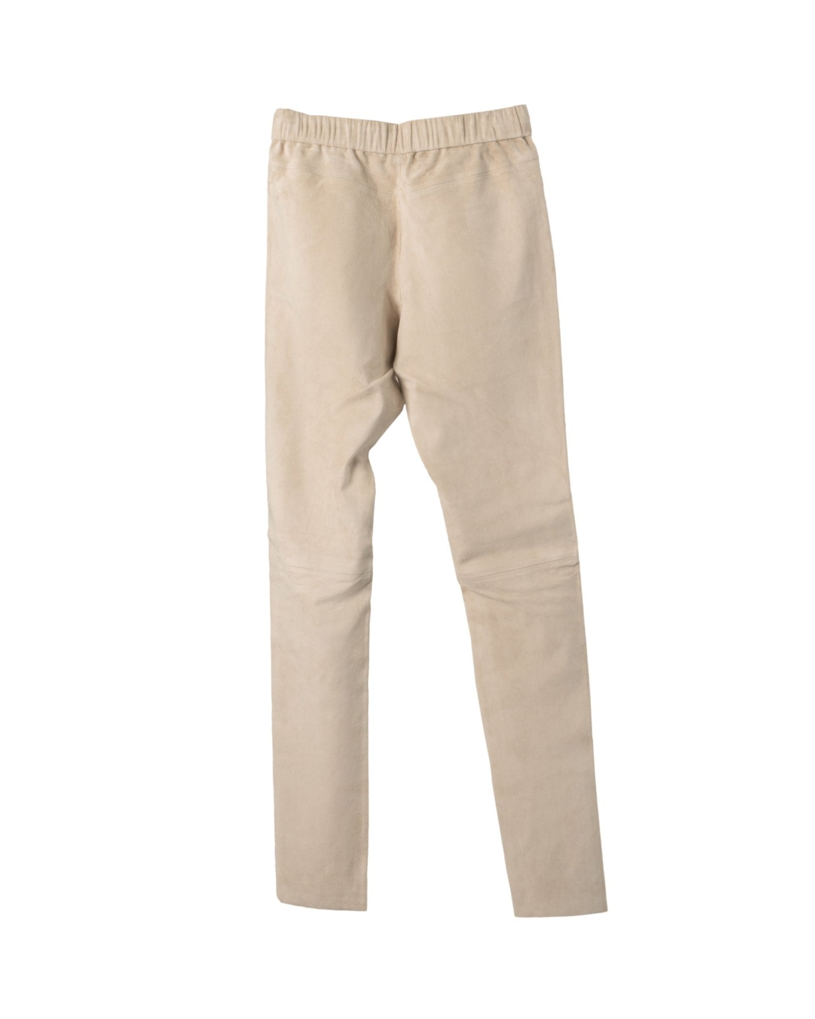 NOVE | SUEDE STRETCH LEATHER JOGG PANTS - Trousers NOVE