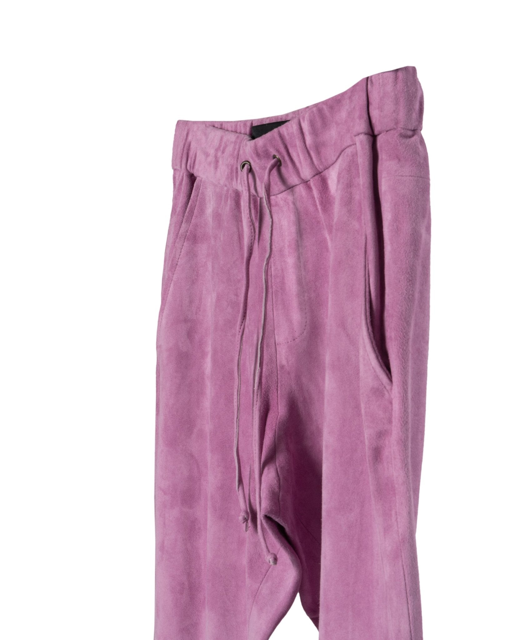 NOVE | SUEDE STRETCH LEATHER JOGG PANTS - Trousers NOVE