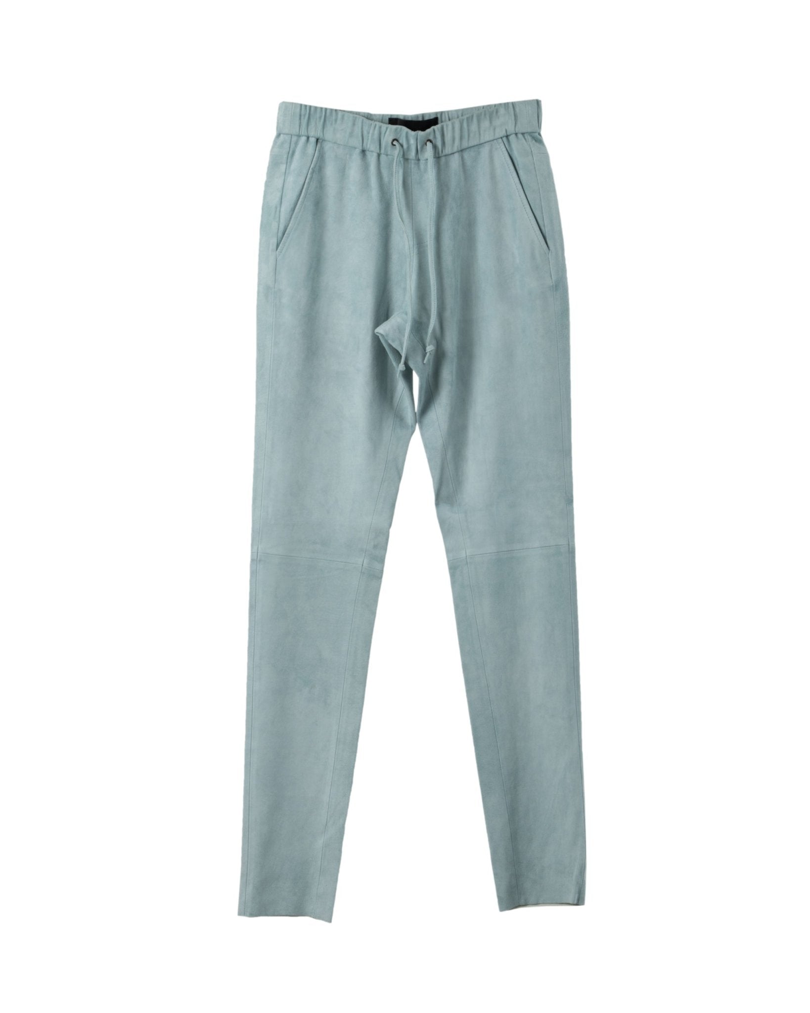NOVE | SUEDE STRETCH LEATHER JOGG PANTS - Trousers NOVE