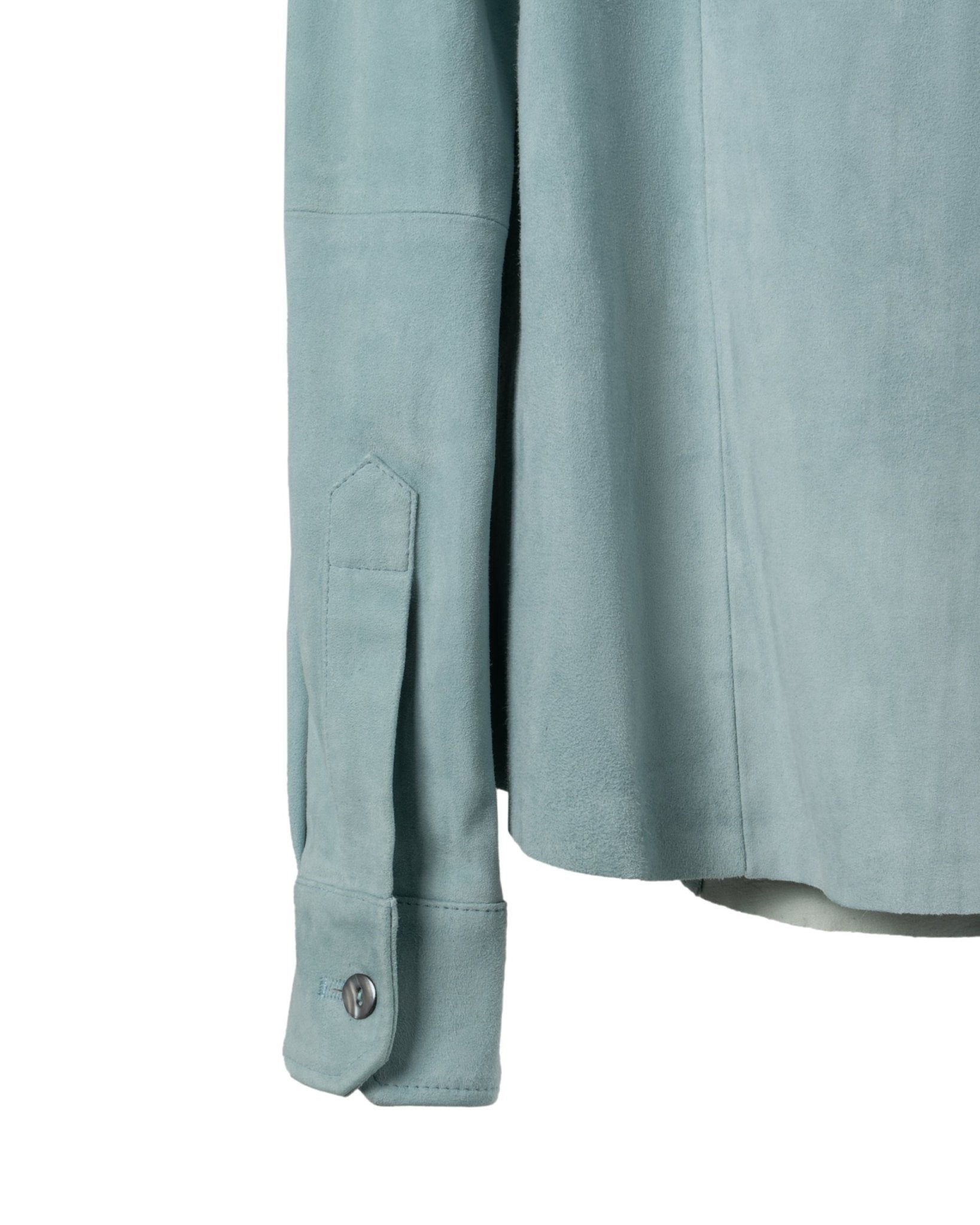 NOVE | SUEDE STRETCH LEATHER SHIRT-Shirts NOVE