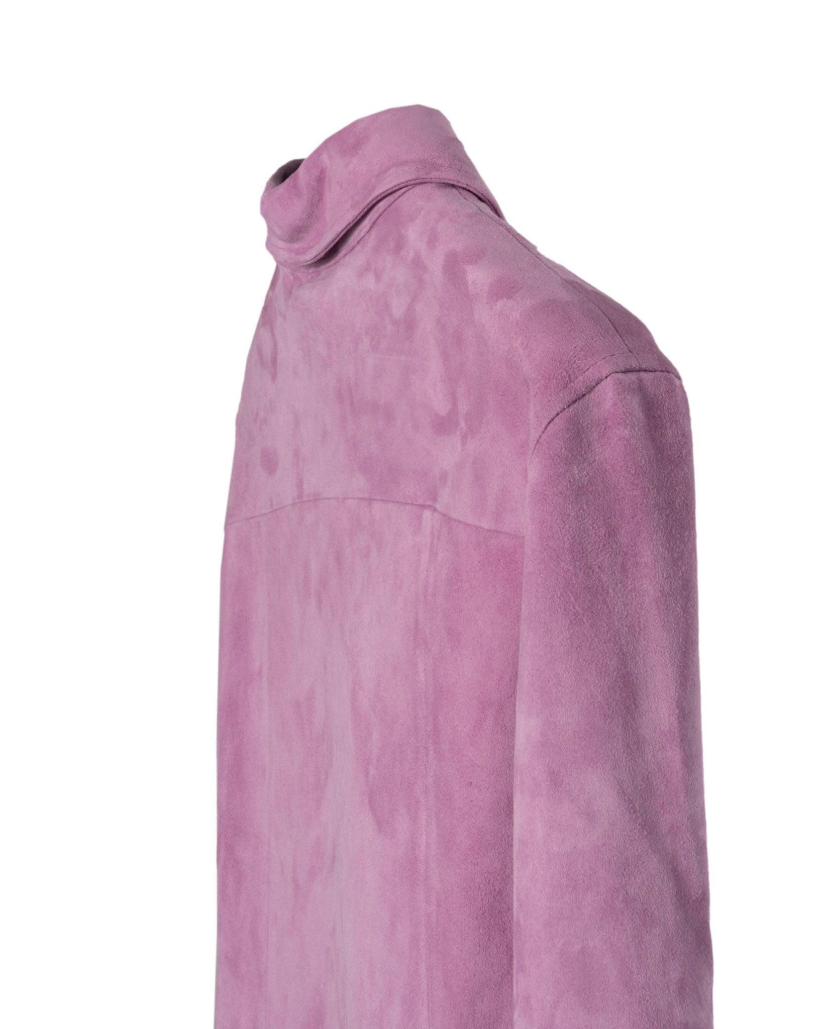 NOVE | SUEDE STRETCH LEATHER SHIRT-Shirts NOVE