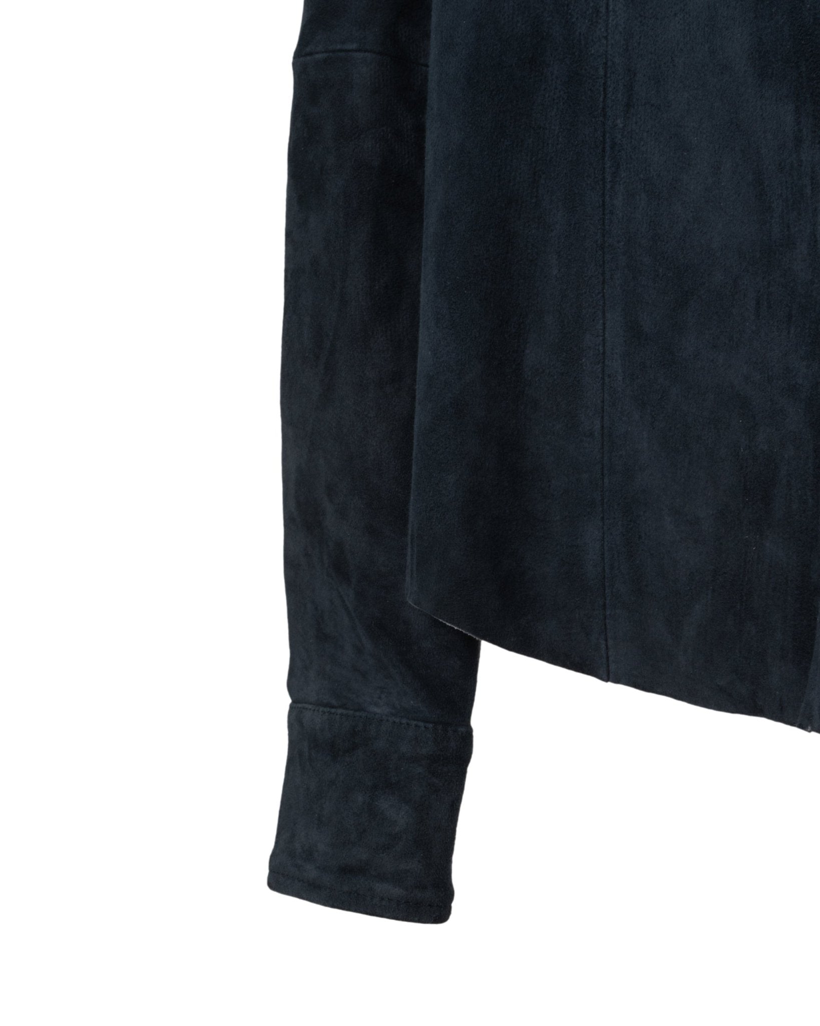 NOVE | SUEDE STRETCH LEATHER SHIRT-Shirts NOVE