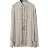 NUDE | CREPE SILK OVERSIZE RUFFLES BLOUSE - Blouses NUDE