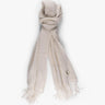 Off White Grobstrick Schal mit Fransen von 8Cashmere - Accessories 8 CASHMERE
