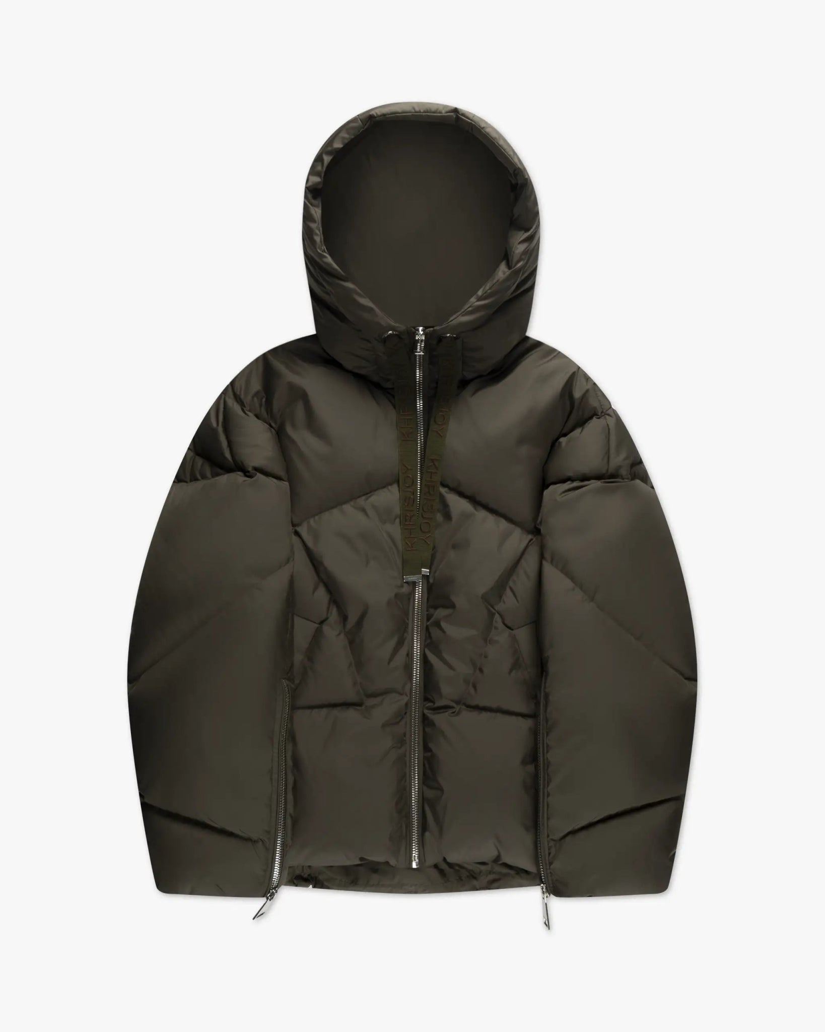 Olive Matte Icon Nylon Weste von Khris Joy - Vests KHRISJOY