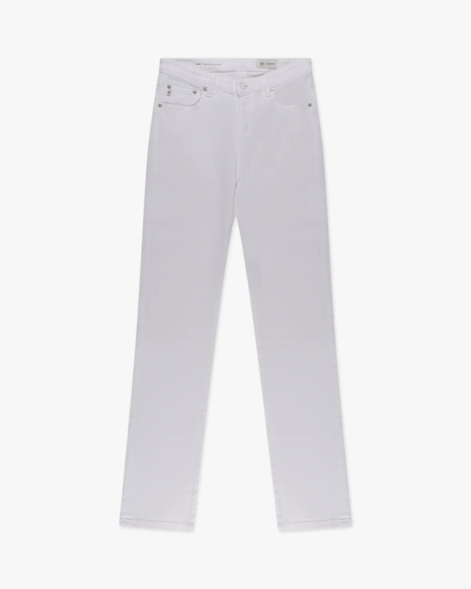 Optic Weiß Mid - Rise Slim Straight Denim Jeans von AG Denim - Denim AG Denim