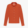 Orangefarbene Hautnahe Superelastische Bluse von Caliban - Blouses CALIBAN