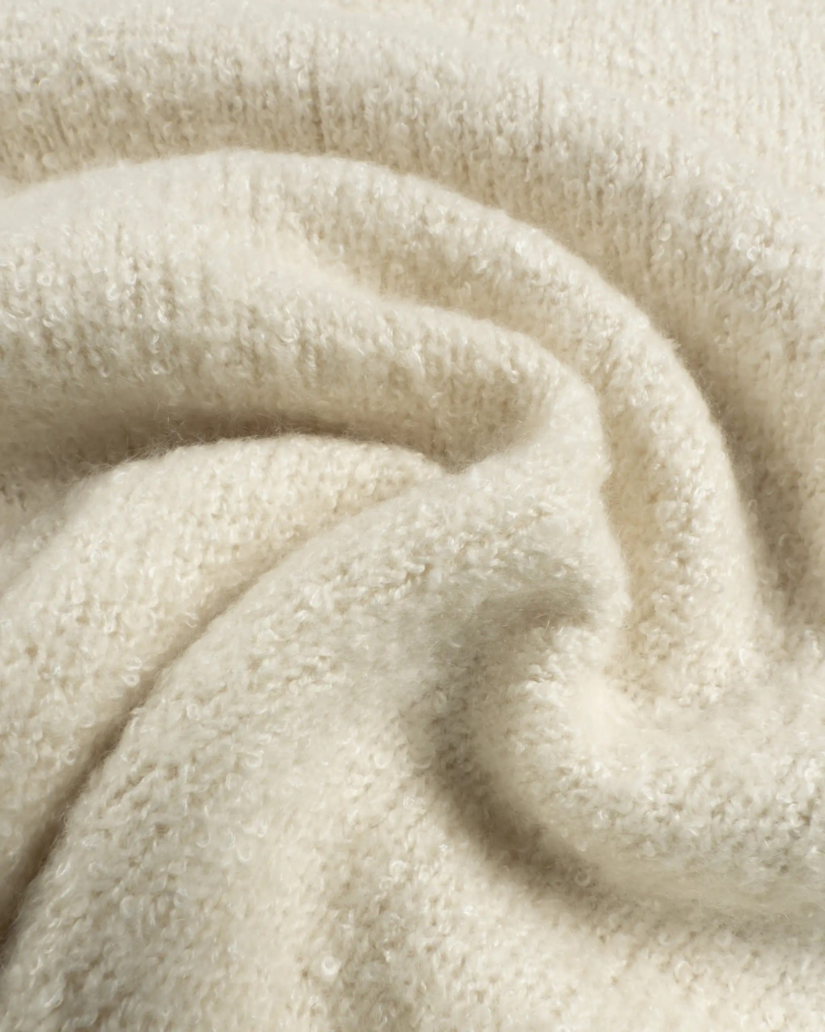 Panna Weißer 8 Fädiger Halbarm Cashmere Strick von Lunaria - Knitwear LUNARIA