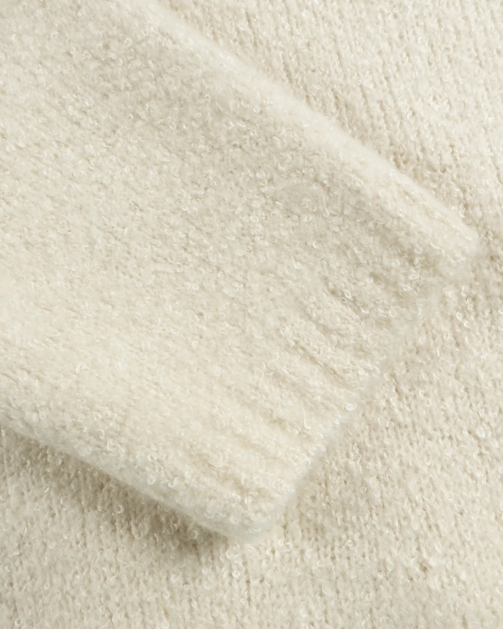Panna Weißer 8 Fädiger Halbarm Cashmere Strick von Lunaria - Knitwear LUNARIA