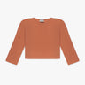 Papaya farbener lockerer Rippstrick Crewneck von Luren - Knitwear LUREN