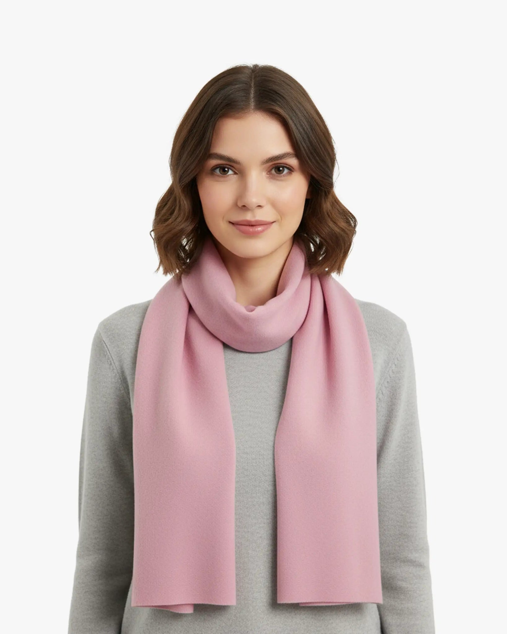 Parfait Rosa Cashmere Cape Schal 2 - fädig von Lunaria - Knitwear LUNARIA