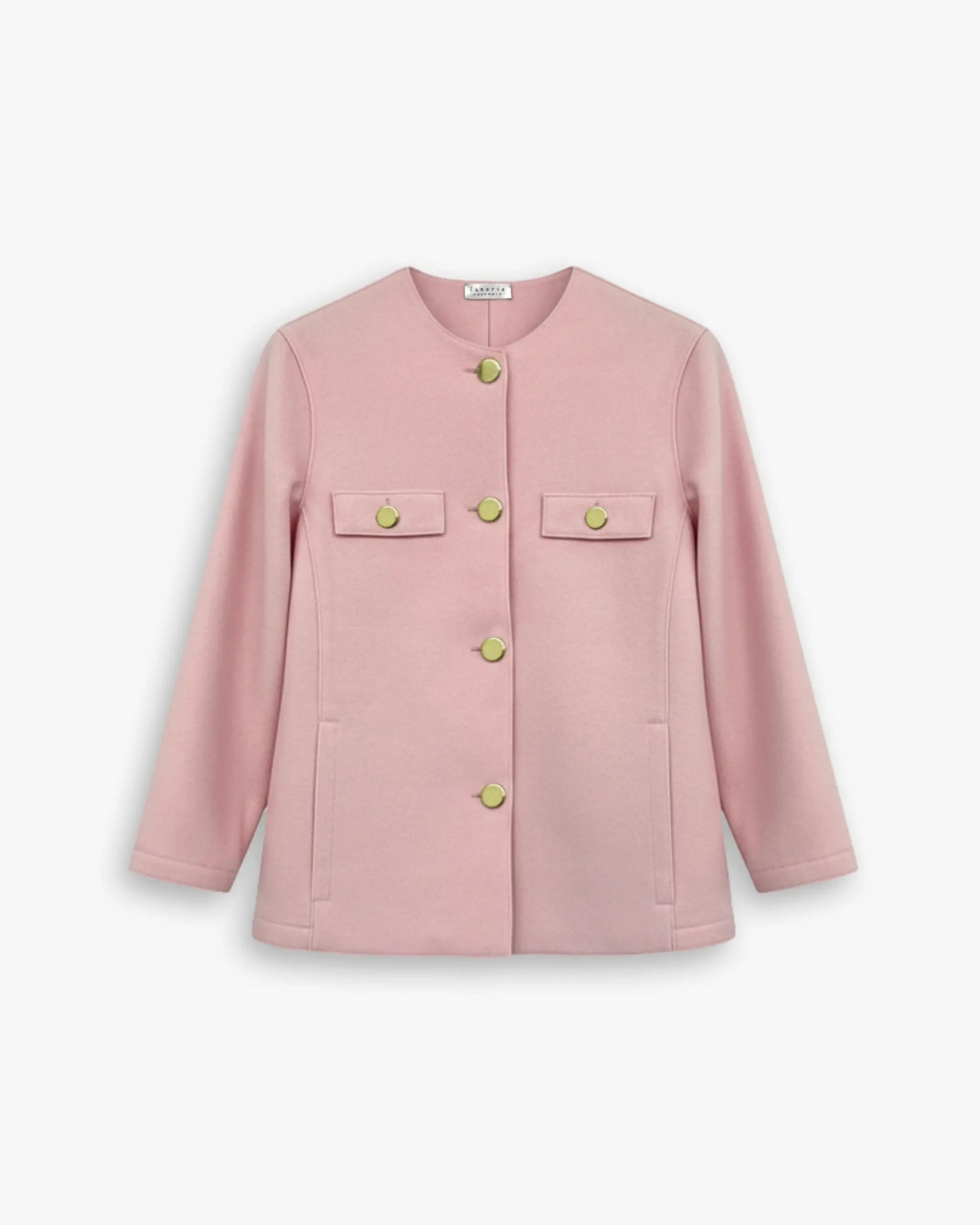 Parfait Rosa Cashmere Chanel - Strickstück zweifädig gewalkt von Lunaria - Knitwear LUNARIA