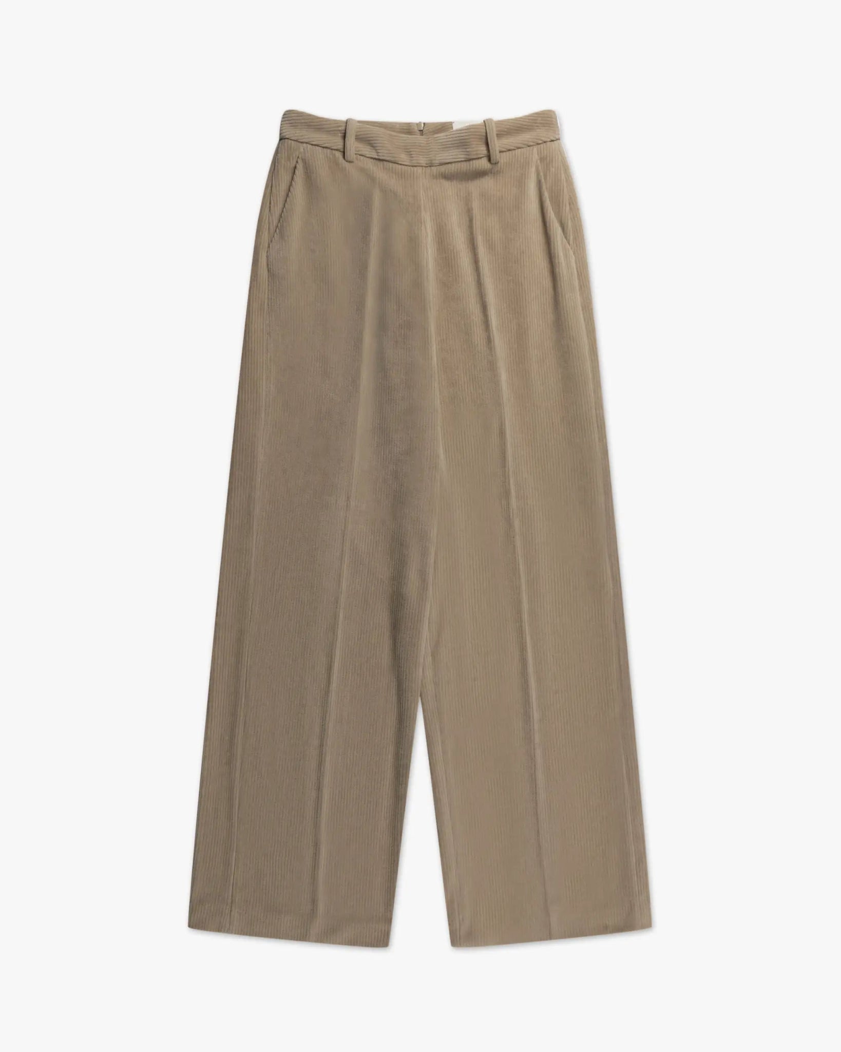 Pastefarbene Stretch Kord Wide Leg Hose von Circolo - Trousers CIRCOLO 1901