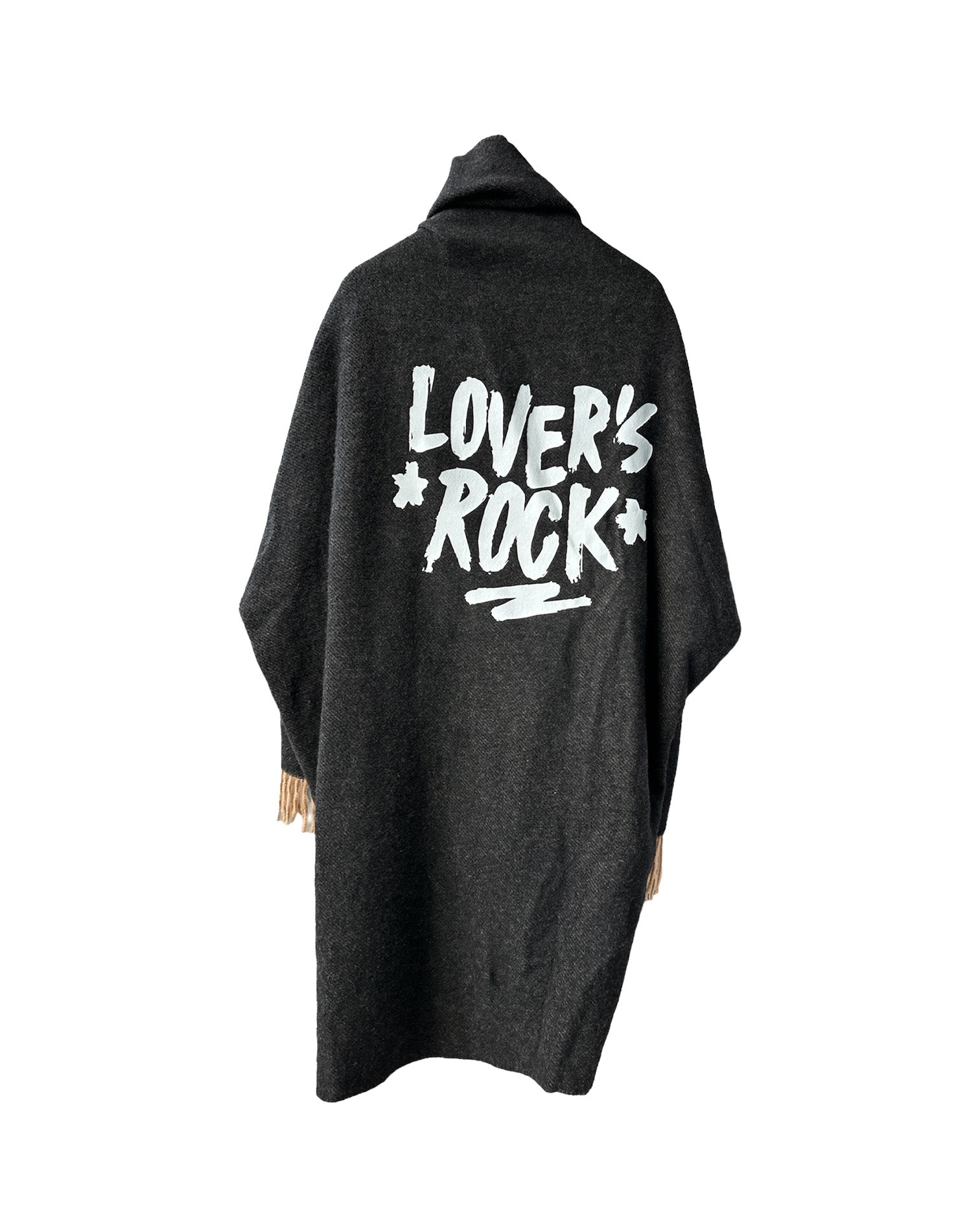 "LOVERS ROCK" STATEMNT REVERSABLE PONCHO