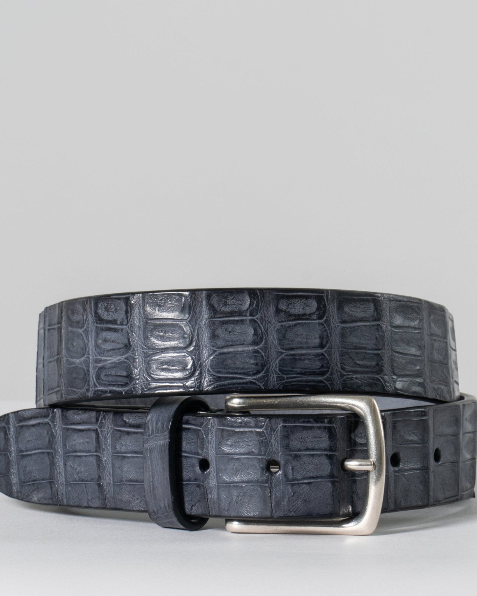 POST & CO | 3.5CM SOFT CROCODILE BELT - Belts POST & CO