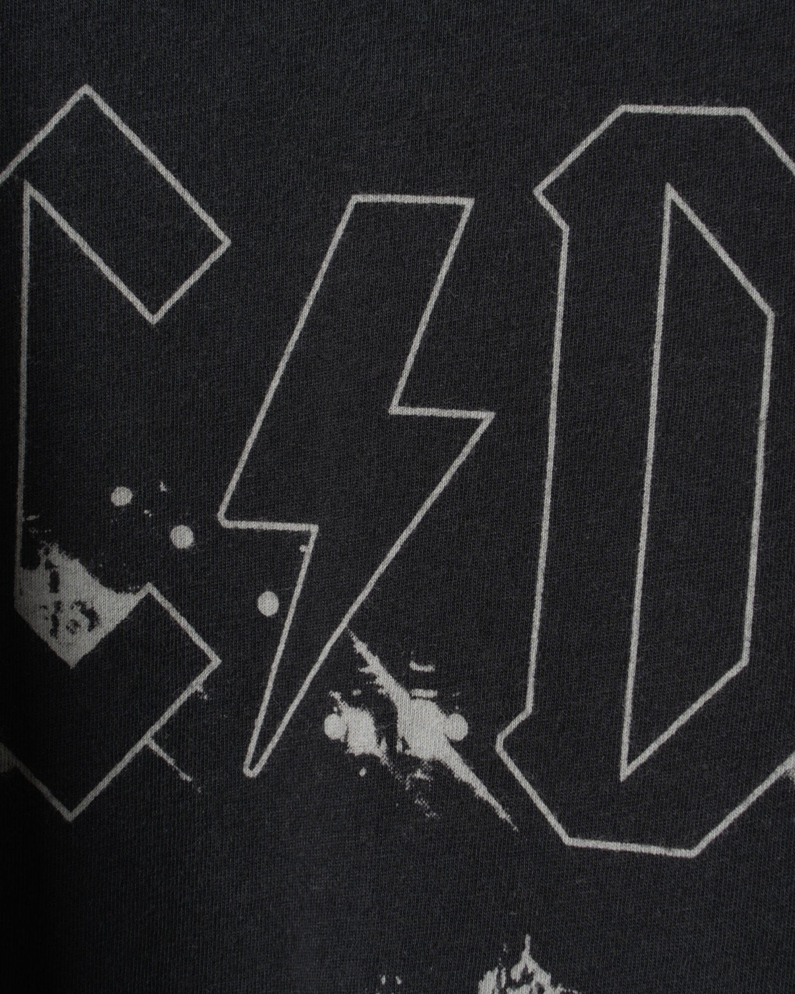 RETRO BRAND | FULL LENGTH US COTTON TEE WITH ACDC PRINT-Shirts RETRO BRANDS