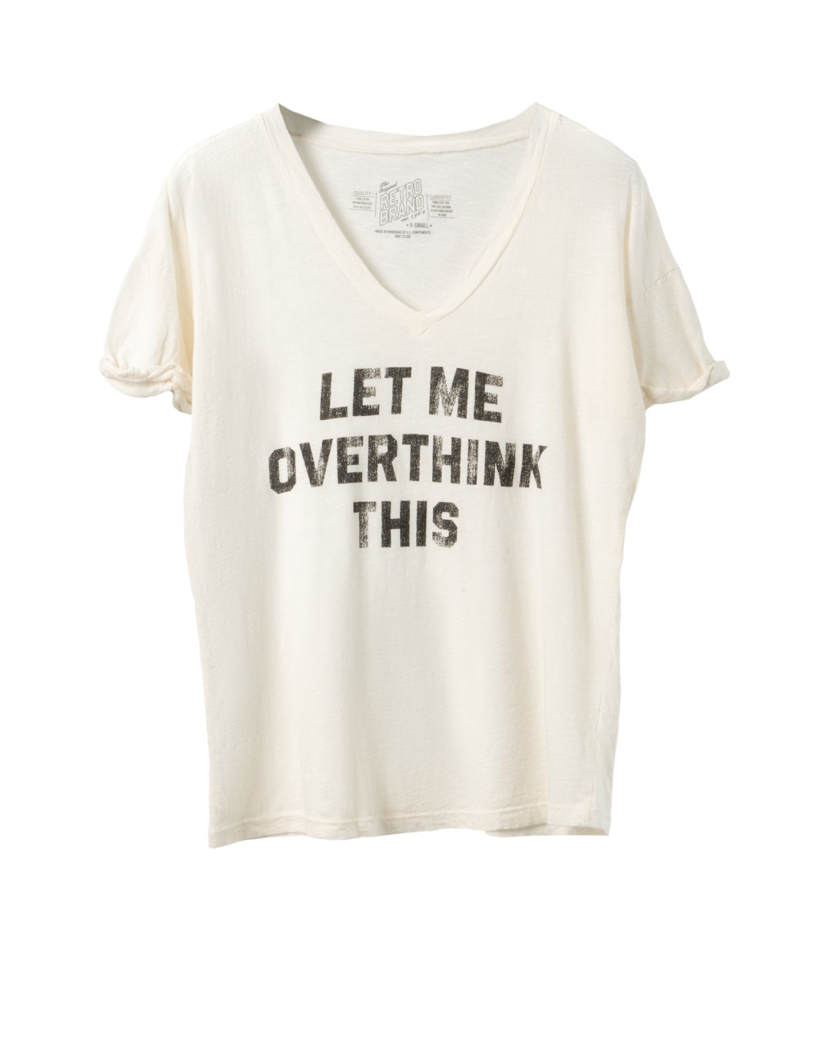 RETRO BRAND | LET ME OVERTHÌNK THIS T - SHIRT - T-Shirts RETRO BRANDS