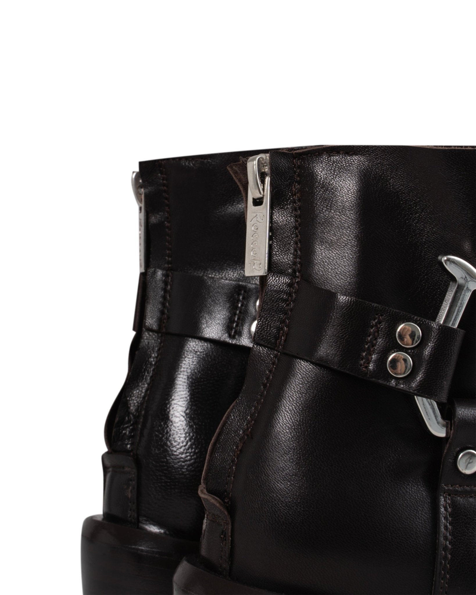 ROCCO P | BIKER NAPPA SILVER TRIM BOOTS - Shoes ROCCO P