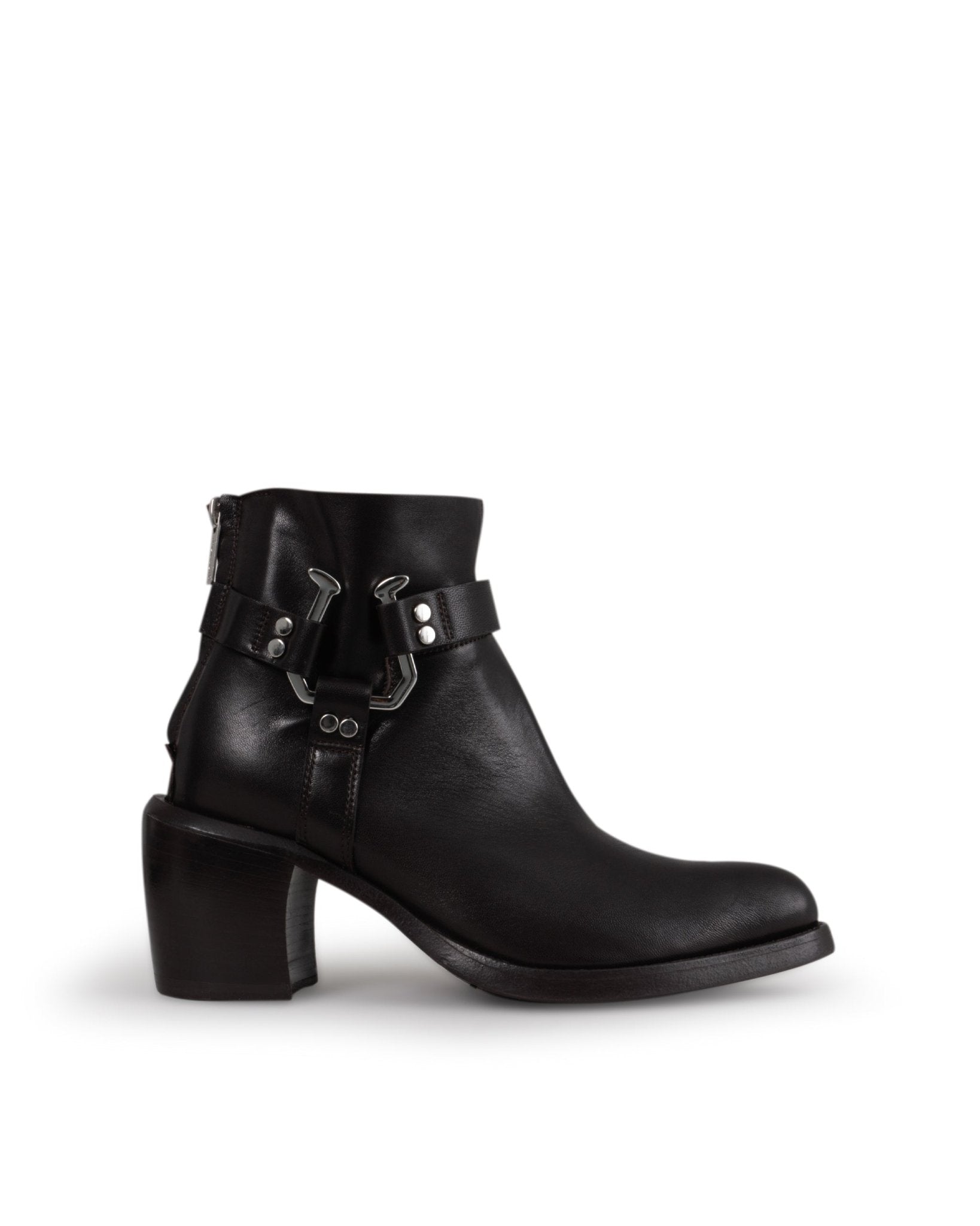 ROCCO P | BIKER NAPPA SILVER TRIM BOOTS - Shoes ROCCO P