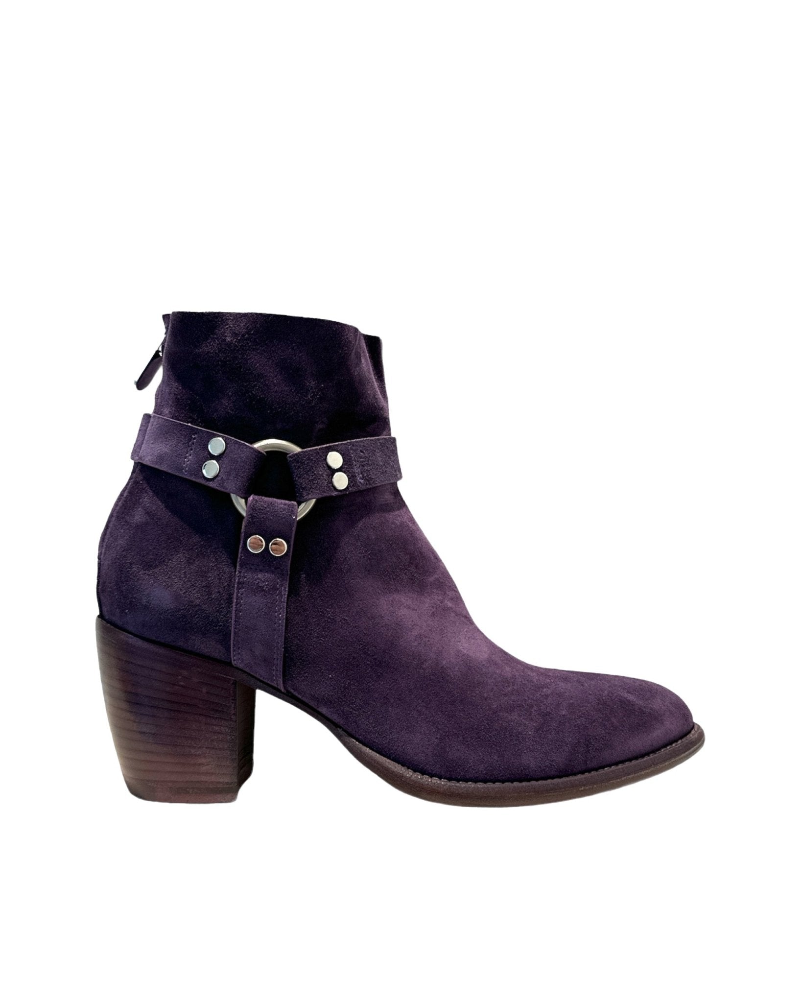 ROCCO P | SUEDE BIKER DOUBLE ZIP BOOTS - Shoes ROCCO P