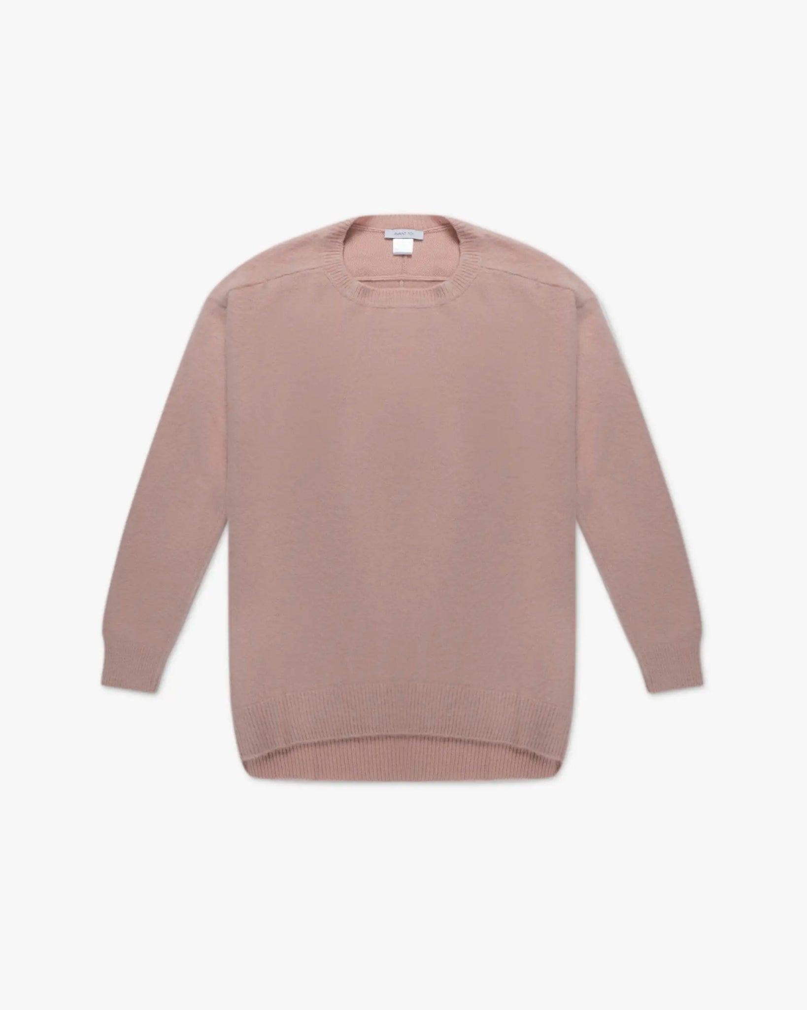 Rosafarbener Oversize Rundhals Pullover von Avant Toi - Knitwear AVANT TOI