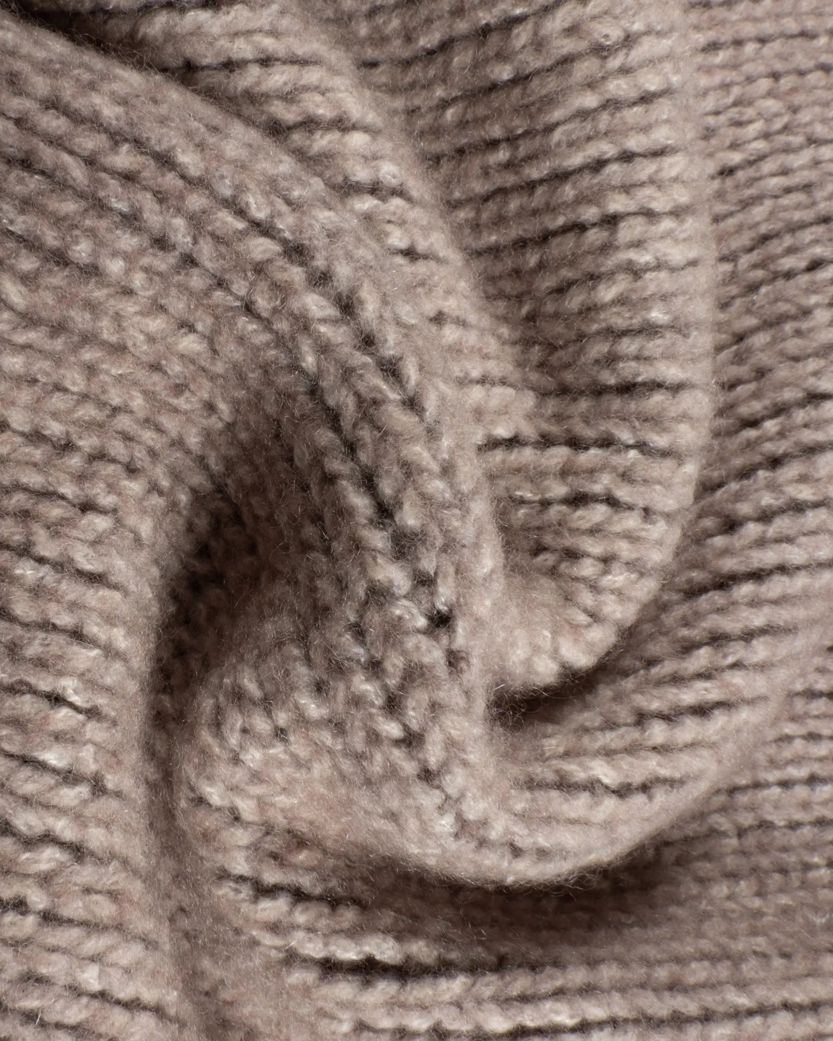 Rosafarbener Strick Mix Stehkragen Pullover von Avant Toi - Knitwear AVANT TOI