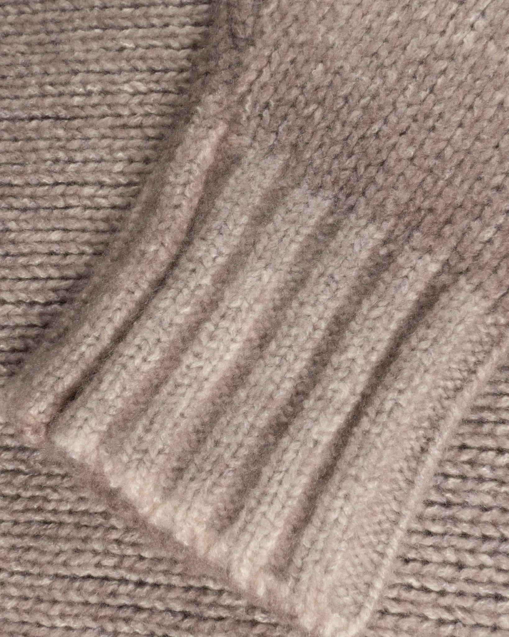 Rosafarbener Strick Mix Stehkragen Pullover von Avant Toi - Knitwear AVANT TOI