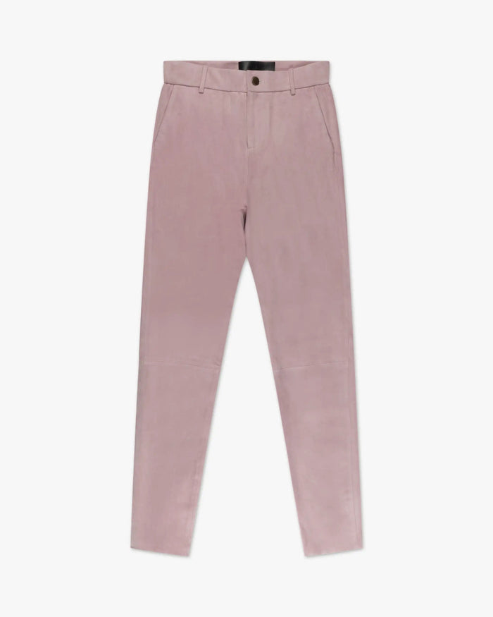 Rose Wildleder-Stretch-Lederchino von Novelle