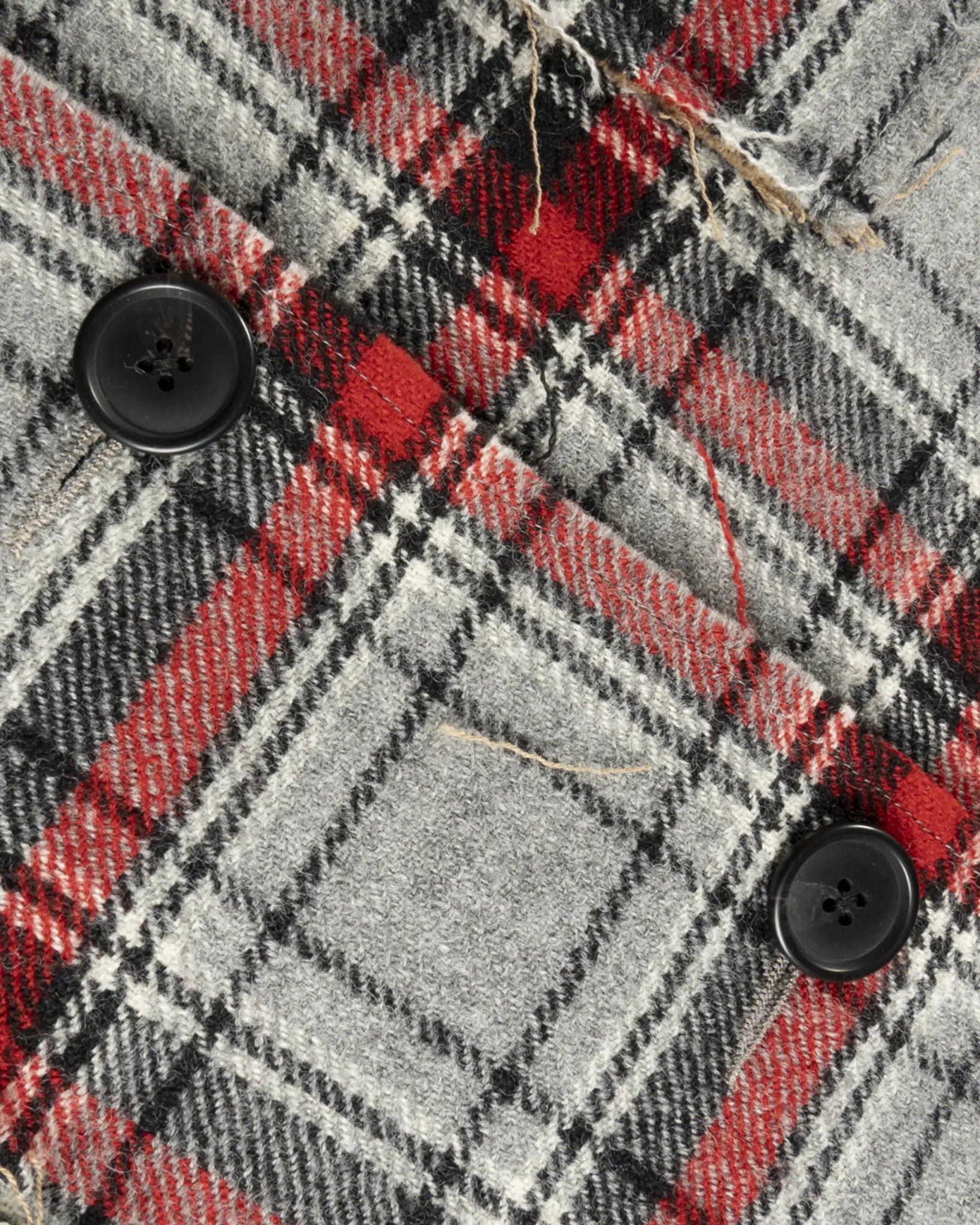 Rote Reversibler Raw Cut Mantel von R13 New York - Coats & Jackets R13 New York