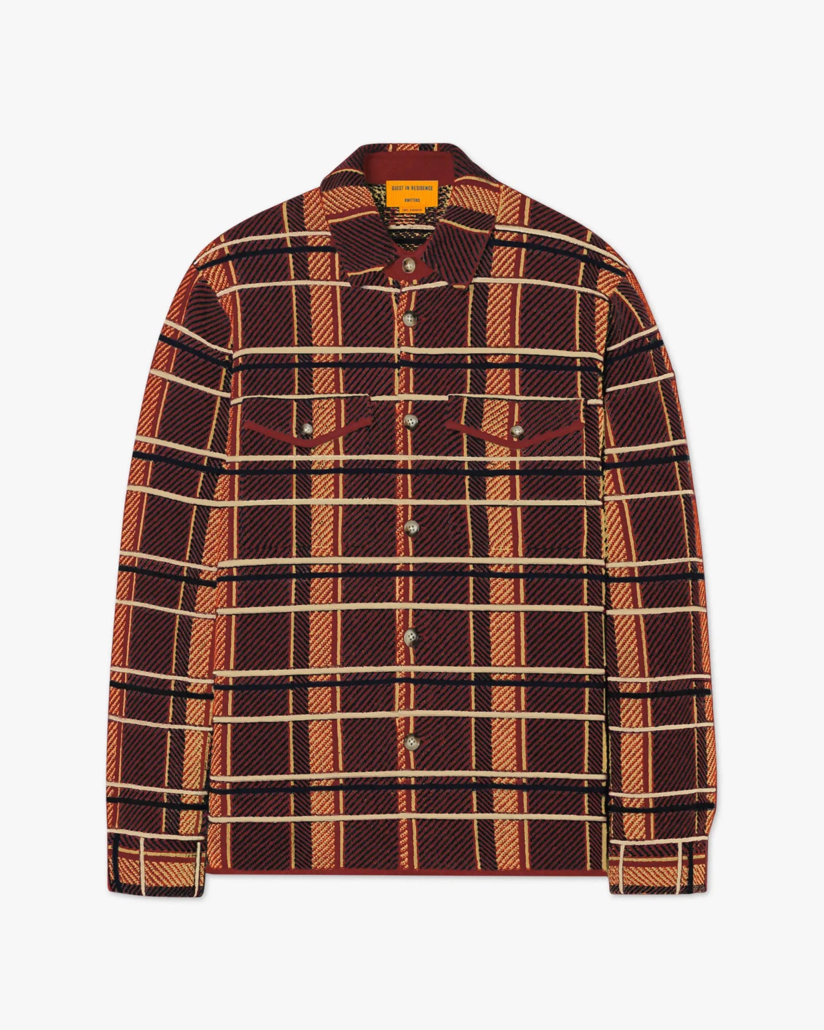 Rotes Cashmere Oversize Overshirt von Guest in Residence - Knitwear G. IN RESIDENCE
