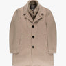 Sandfarbener Mantel mit Herausnehmbarer Strickblende von GMS75 - Coats & Jackets GMS - 75
