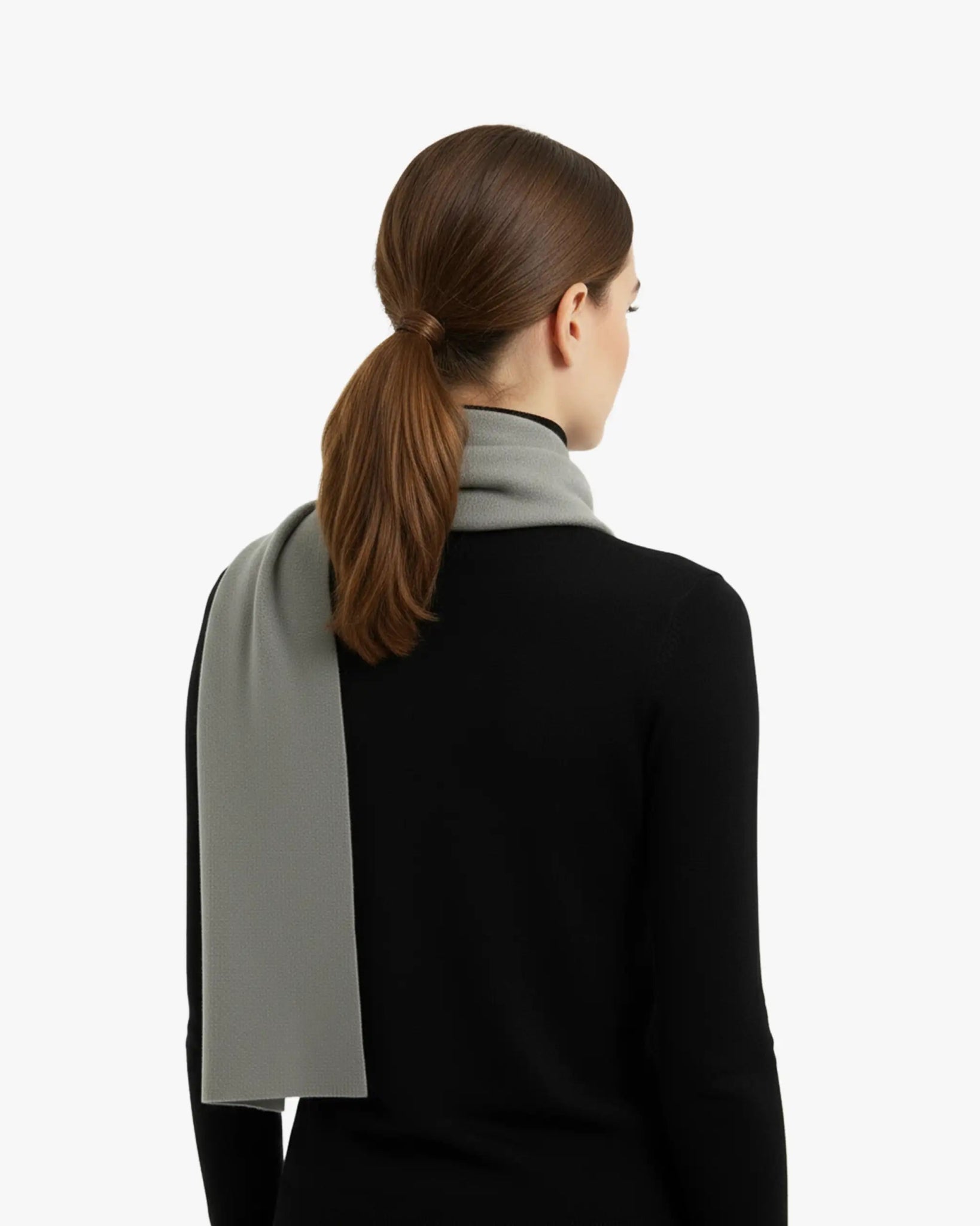 Sandfarbener zweifädiger Cashmere Cape - Schal von Lunaria - Knitwear LUNARIA