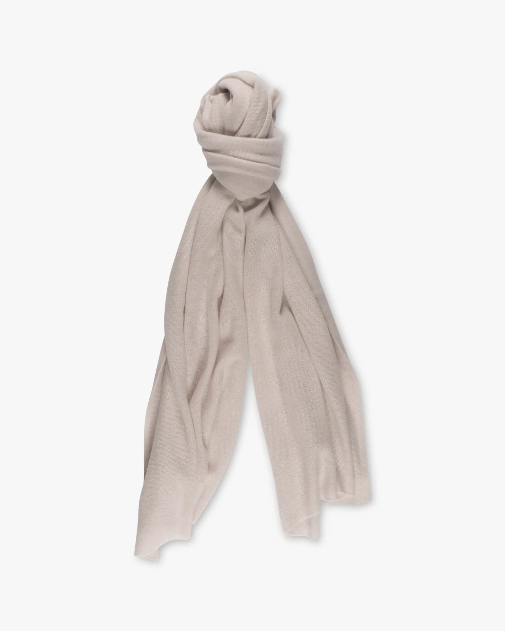 Schnurfarbene 2 Fädige Cashmere Stola von Lunaria - Knitwear LUNARIA
