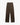 Schokoladenbraune Stretchvelour Leder Wide Leg Hose von Novelle - Trousers NOVELLE