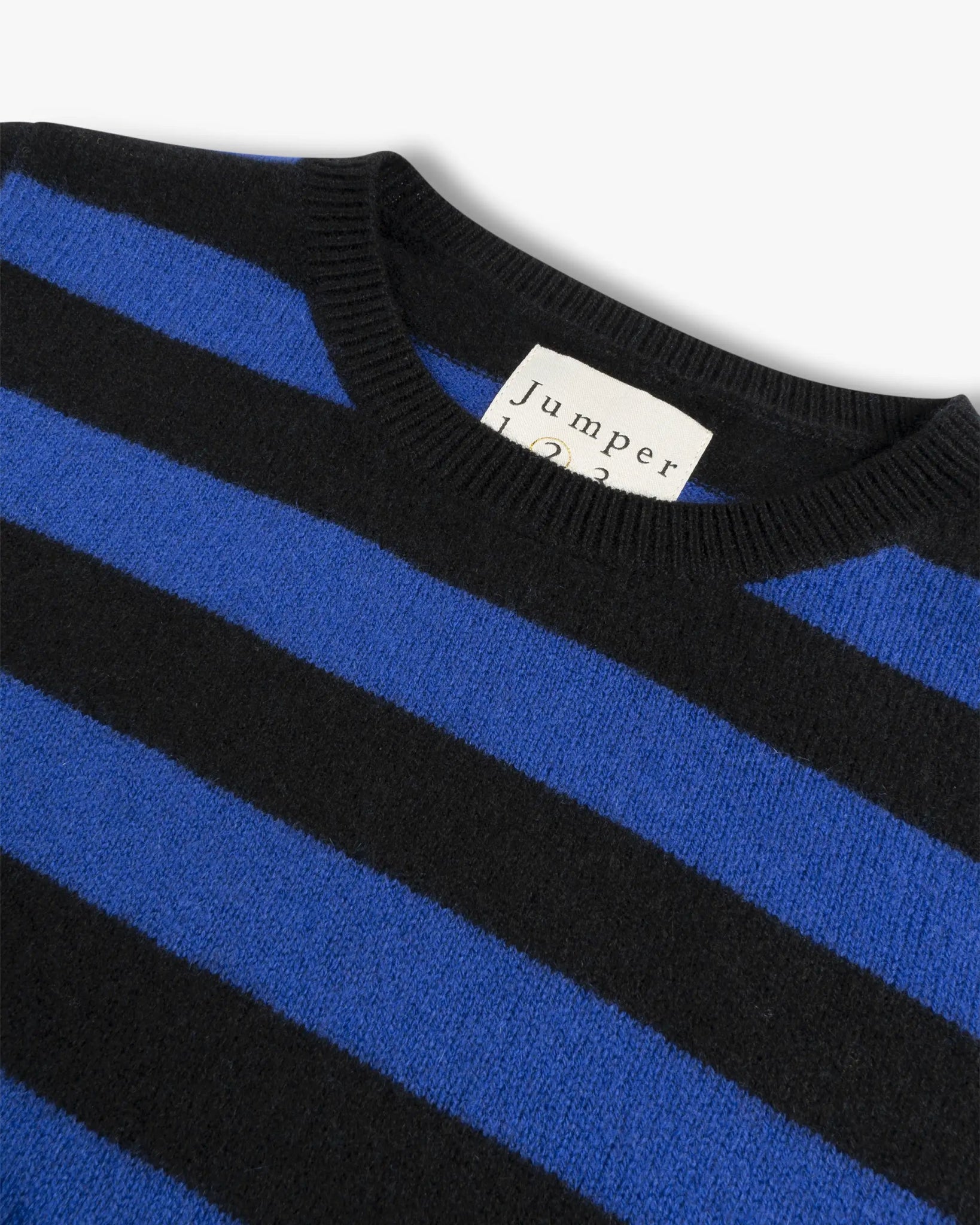 Schwarz Blau Gestreifter Cashmere Rundhals Pullover von Jumper - Knitwear JUMPER