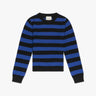 Schwarz Blau Gestreifter Cashmere Rundhals Pullover von Jumper - Knitwear JUMPER