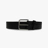 Schwarz - Sterlingsilber 1.5 Inch Kalbs Nappa Krokoprägung von Reptiles House - Belts GIANCARLO NEVOL