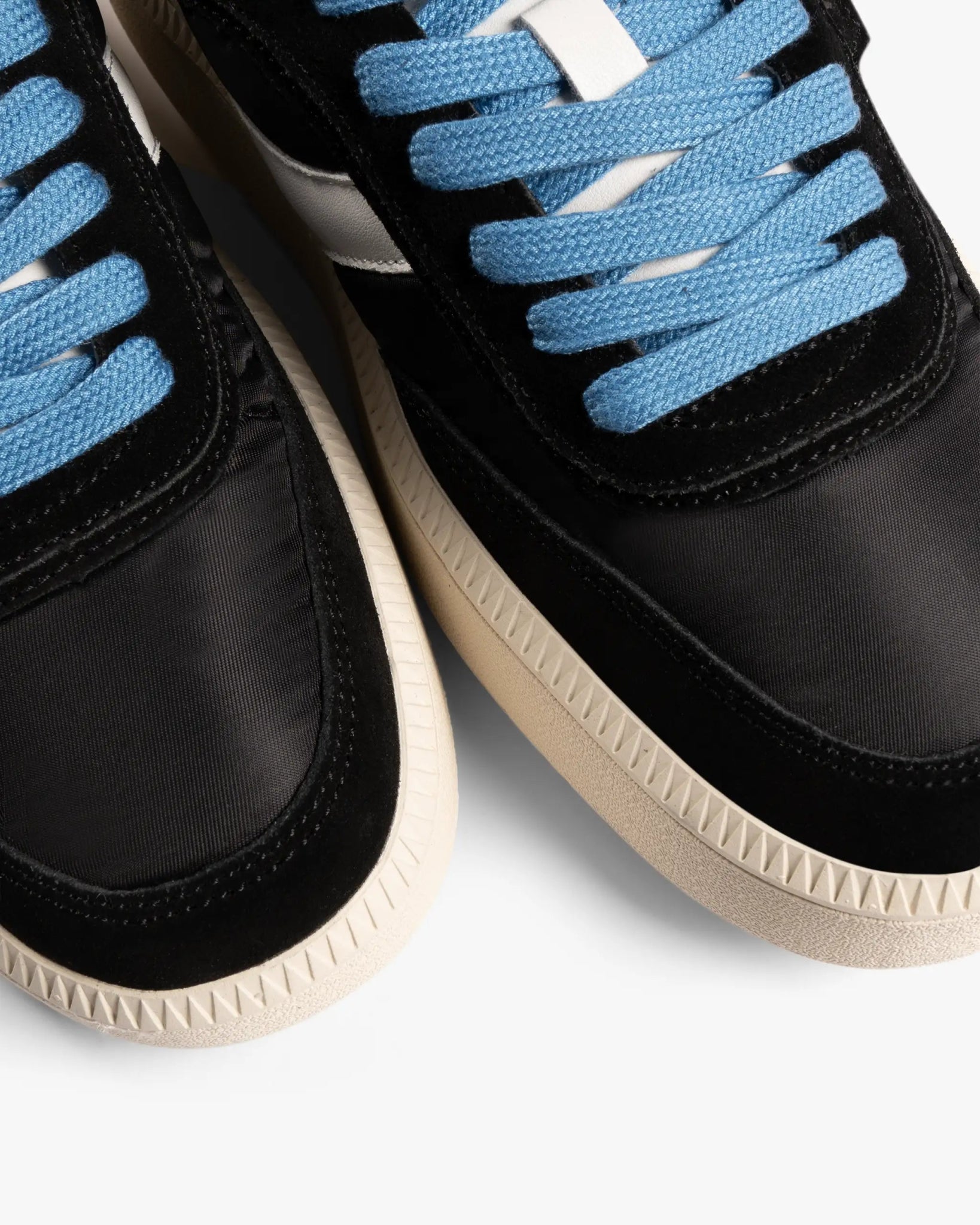 Schwarz - Weiße Nylon - Wildleder - Mix Sneaker von NPPN - Shoes NPPN