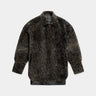 Schwarz Weißes Wendbares Rasiertes Lammfell Überhemd von Salvatoro Santoro - Coats & Jackets SALVATORE S.