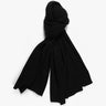 Schwarze 2 Fädige Cashmere Stola von Lunaria - Knitwear LUNARIA