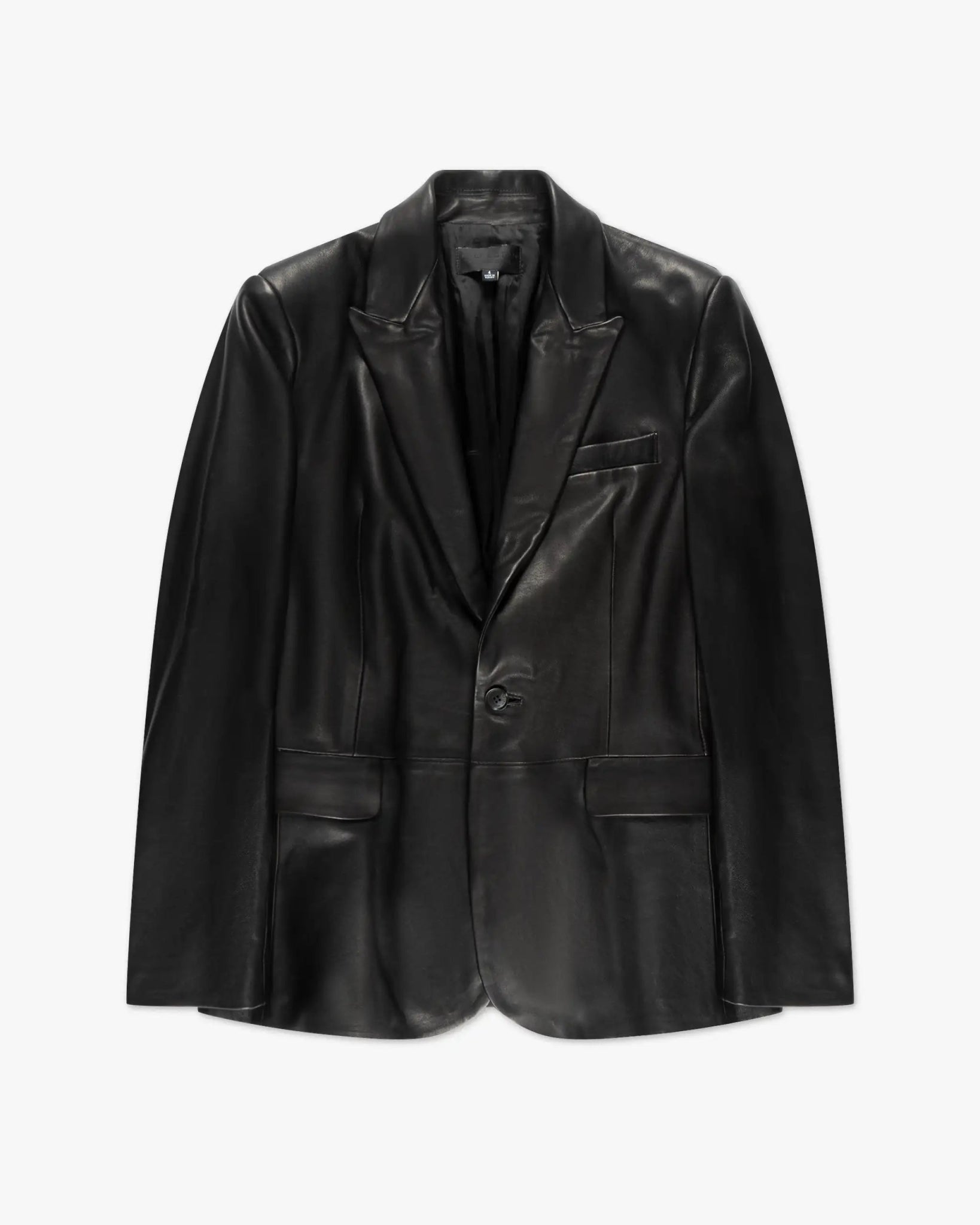 Schwarze Belmonde Leder Tailored Jacke von Nili Lotan - Blazers NILI LOTAN